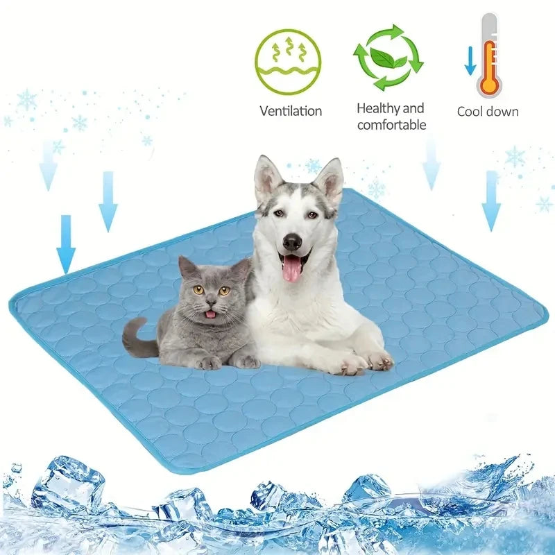 Cooling Mat for Small & Large Dogs or Cats – Summer Pet Cooling Bed