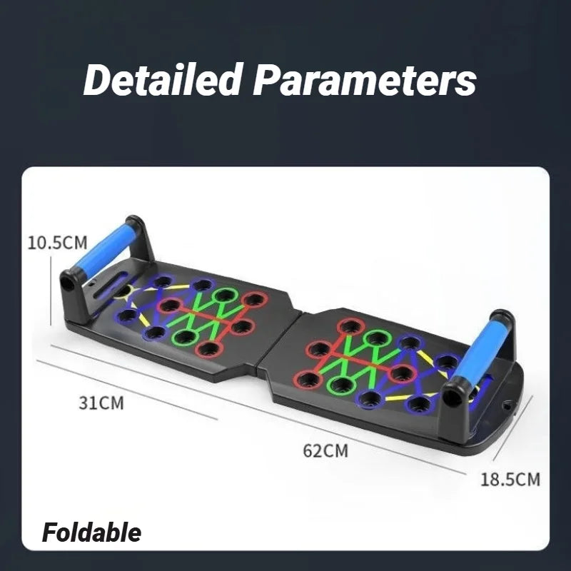 Multifunctional Foldable Push-Up Board for Home Fitness Training