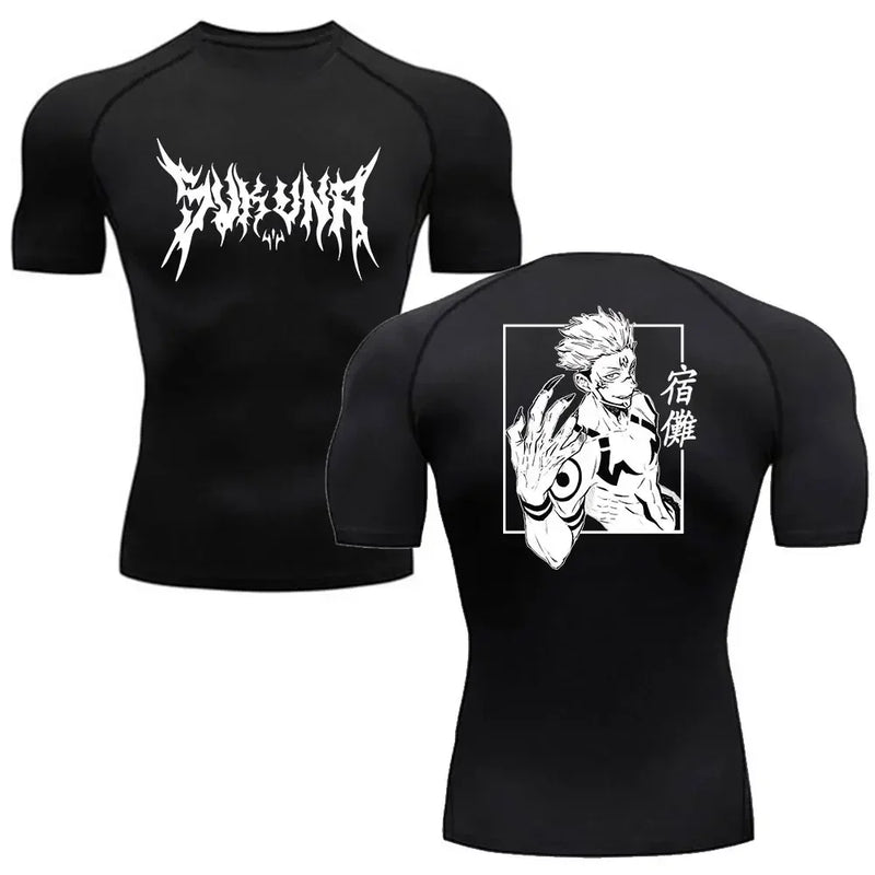 Men’s Summer Anime Jujutsu Kaisen Compression T-Shirt