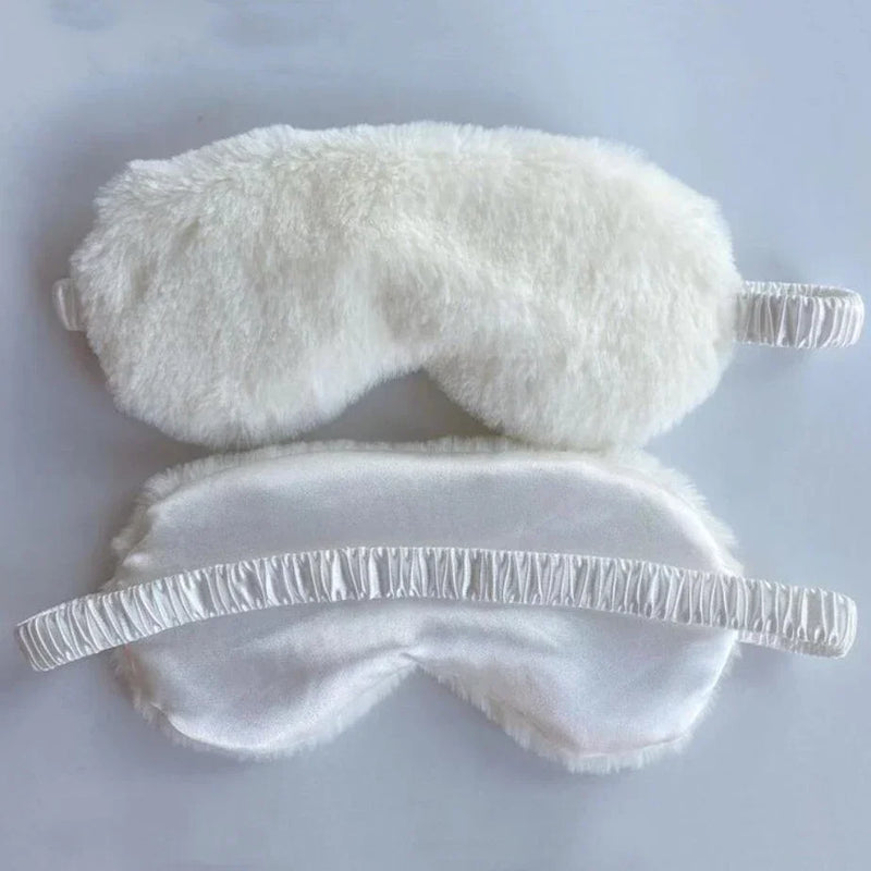 Cute Plush Sleeping Mask – Soft Love Cloud Blindfold Eye Cover for Sleeping & Naps