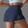Outdoor Sports High Waist Yoga Tennis Skirt – Breathable Athletic Fitness Skort for Women