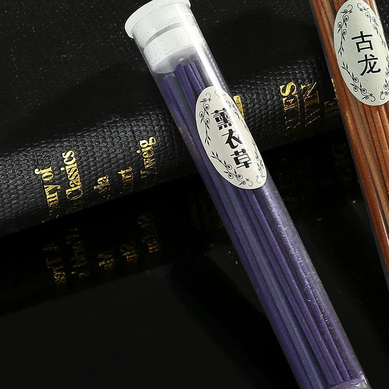 50Pcs/Box Natural Incense Sticks (Jasmine & Lavender Scented):