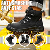 Men's Waterproof Steel Toe Safety Boots – Anti-Smash, Puncture-Resistant Work Shoes