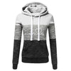 Women’s Printed Color Block Hoodie & Sweatpants Set