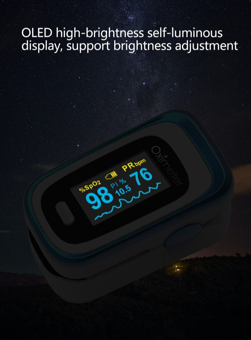 Medical Finger Pulse Fingertip OLED Portable Oximeter