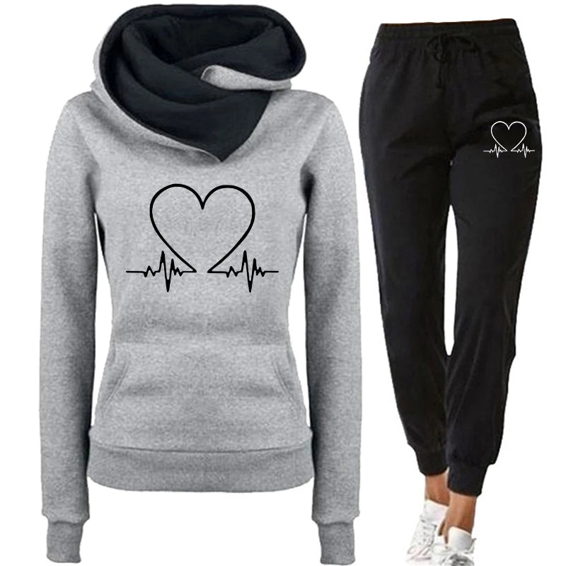 Women’s Winter Warm Hoodie & Pants Tracksuit Set