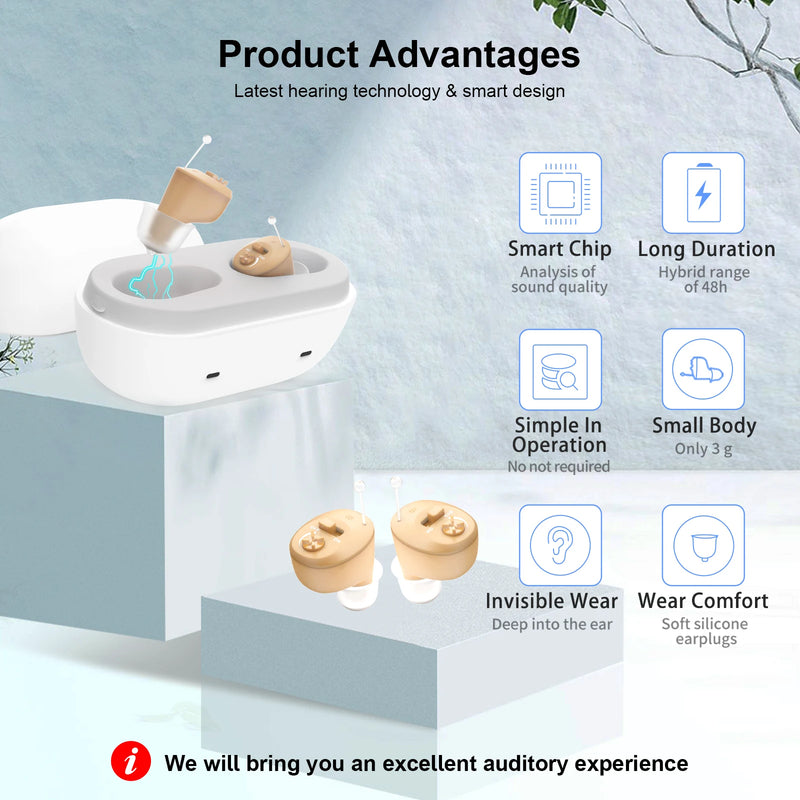 Invisible Rechargeable Hearing Aid