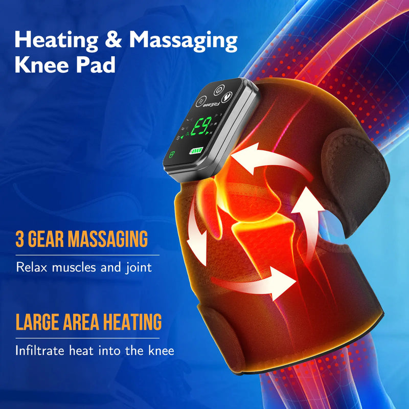 Rechargeable Electric Heated Knee and Elbow Massager with Vibration