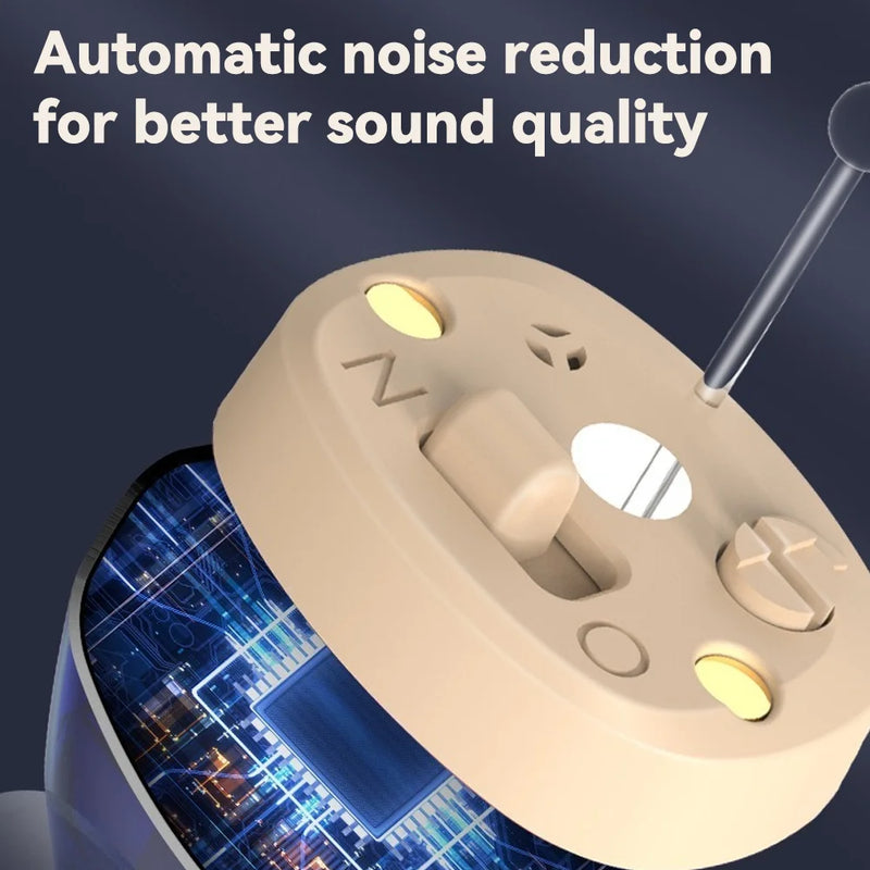 ITE Elderly Hearing Aid Rechargeable Deaf Digital Display Wireless Hearing Amplifier