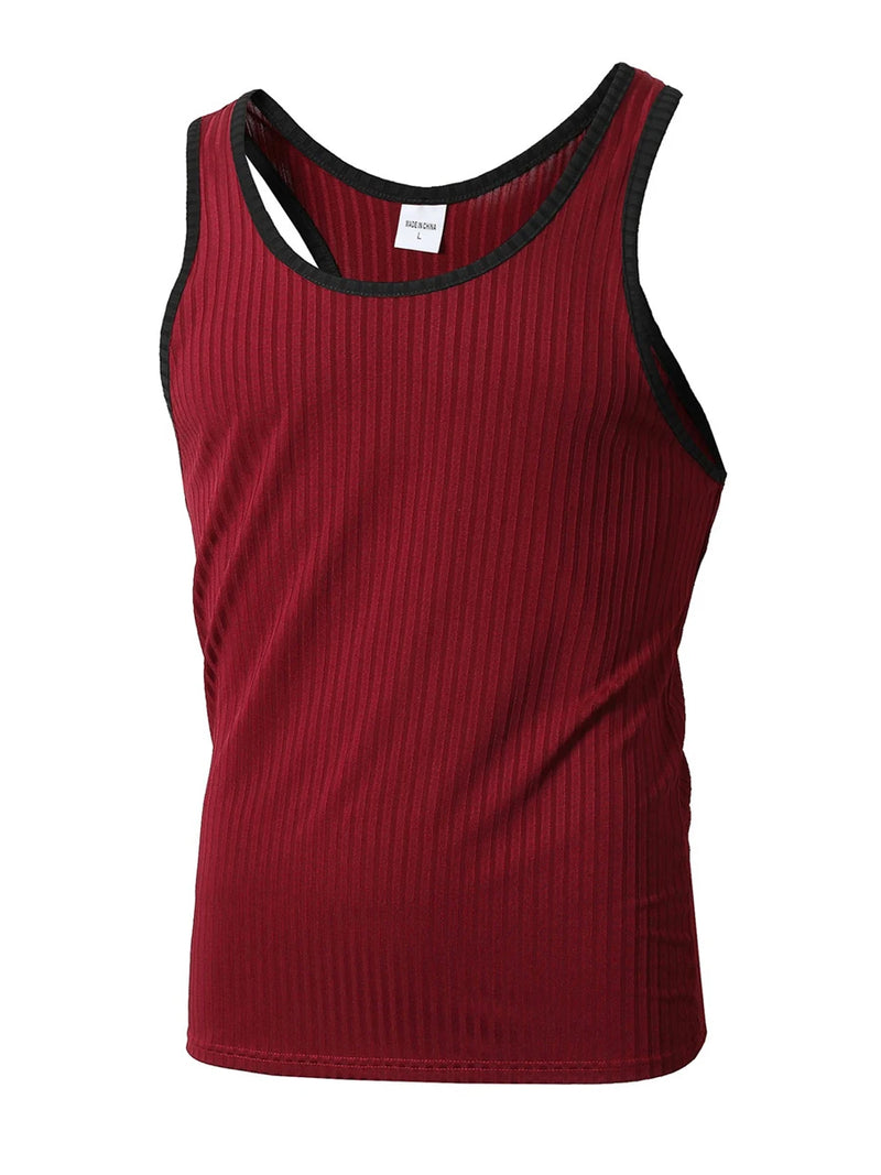 Men’s Sleeveless Racerback Muscle Tank Top – Gym Workout & Streetwear