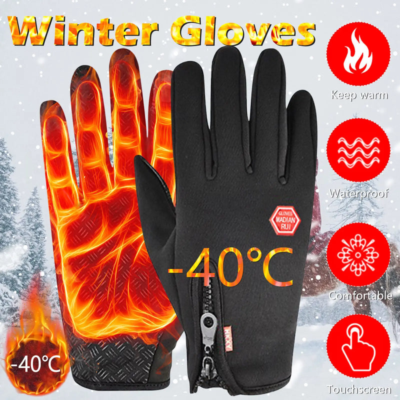 Unisex Winter Tactical Gloves – Warm Touchscreen Gloves for Hiking, Skiing & Cycling