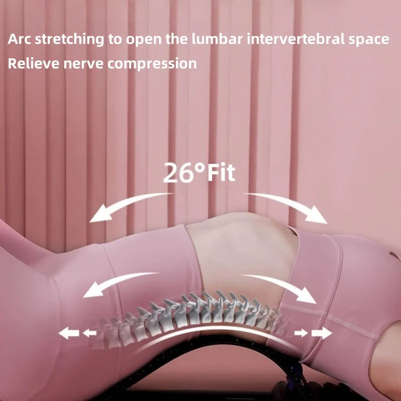 Lumbar Soothing Device To Relieve Pain Lumbar Stretcher Lumbar Massager Mat Yoga Fitness Pad Lumbar Vertebrae Back Corrector