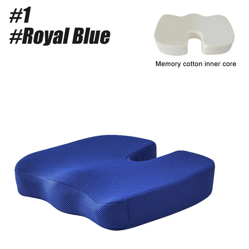 Orthopedic Memory Foam Seat Cushion – U-Shaped Comfort & Support