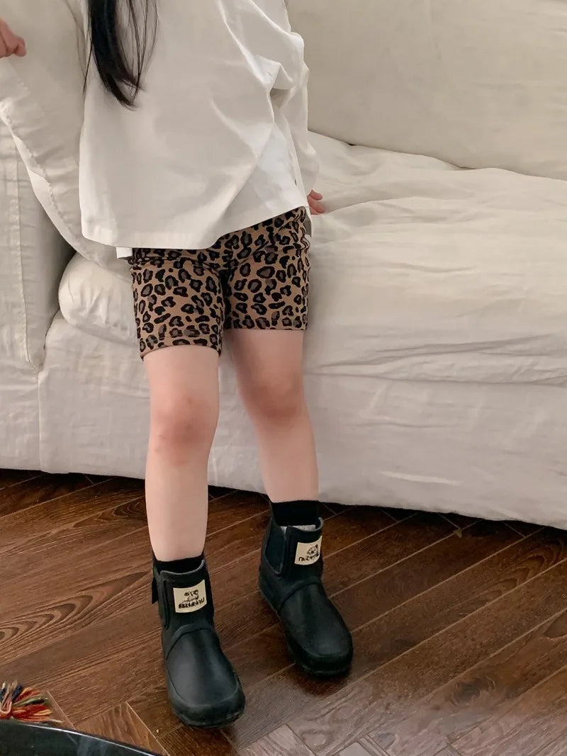 Girls’ Leopard Print Shorts Leggings
