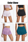 Summer Women’s Tennis Pleated Skirt with Inner Shorts