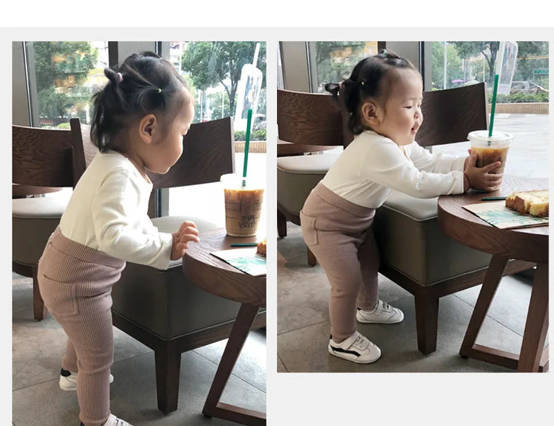 Cotton Leggings – High Waist Infant -Sizes 9-24 mo. & Sizes 3- 6