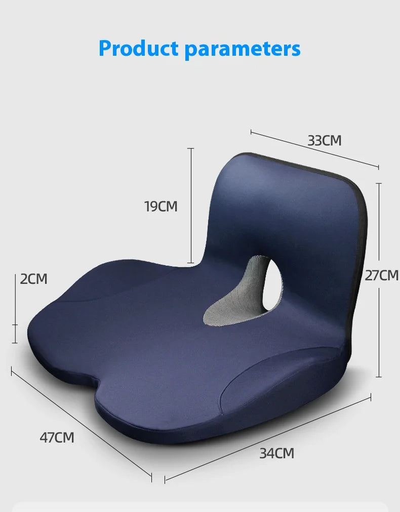 L-Shaped Integrated Office Chair Seat Cushion
