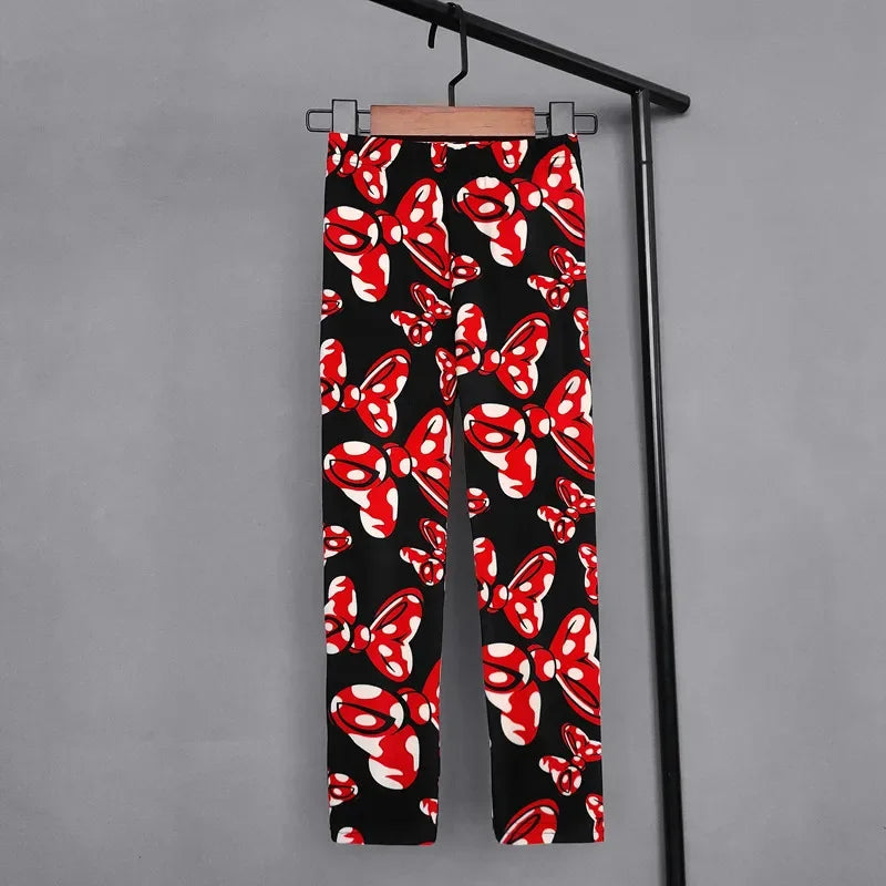 Girls Printed Leggings – Cat, Flower & Leopard Slim Pants (Sizes for 2–11yrs.)