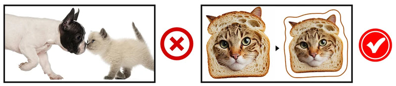 Photo Custom Shape Pillow Case DIY Pet Cushion