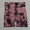 Seamless Tie Dye Push Up Yoga Shorts for Women: