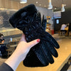 Women's Winter Ski Gloves – Thick Fleece-Lined Waterproof Touchscreen Gloves