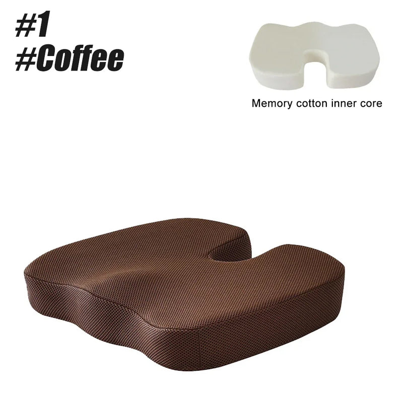 Orthopedic Memory Foam Seat Cushion – U-Shaped Comfort & Support
