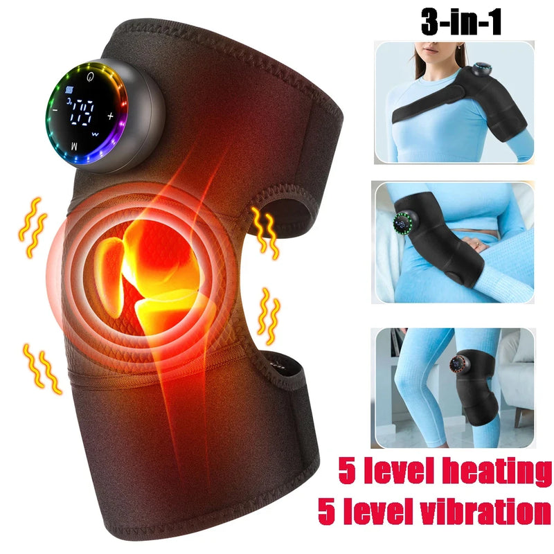 Rechargeable Electric Heated Knee and Elbow Massager with Vibration