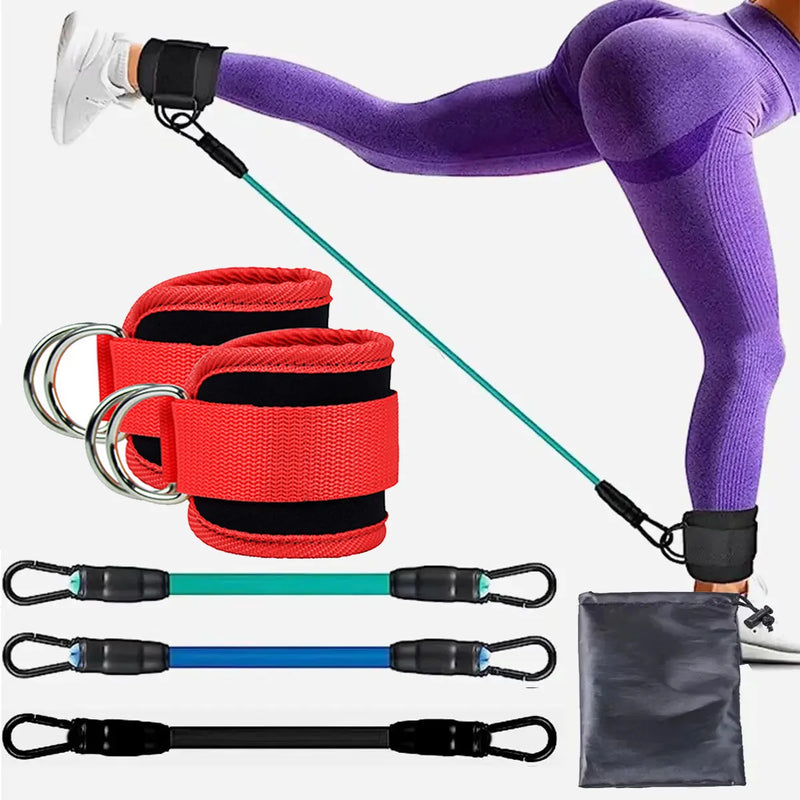 TPE Resistance Bands with Ankle Straps: