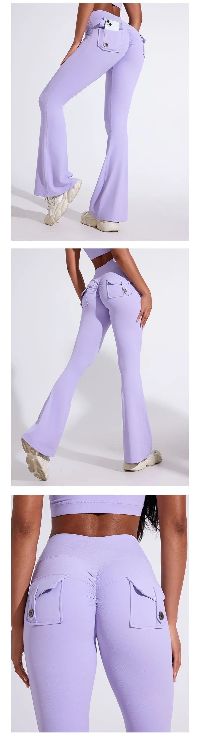 QINACTIVE Women’s Flared Fitness Pants