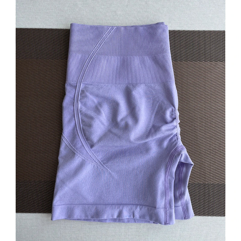 TKITK Women's High Waist Seamless Tight Shorts