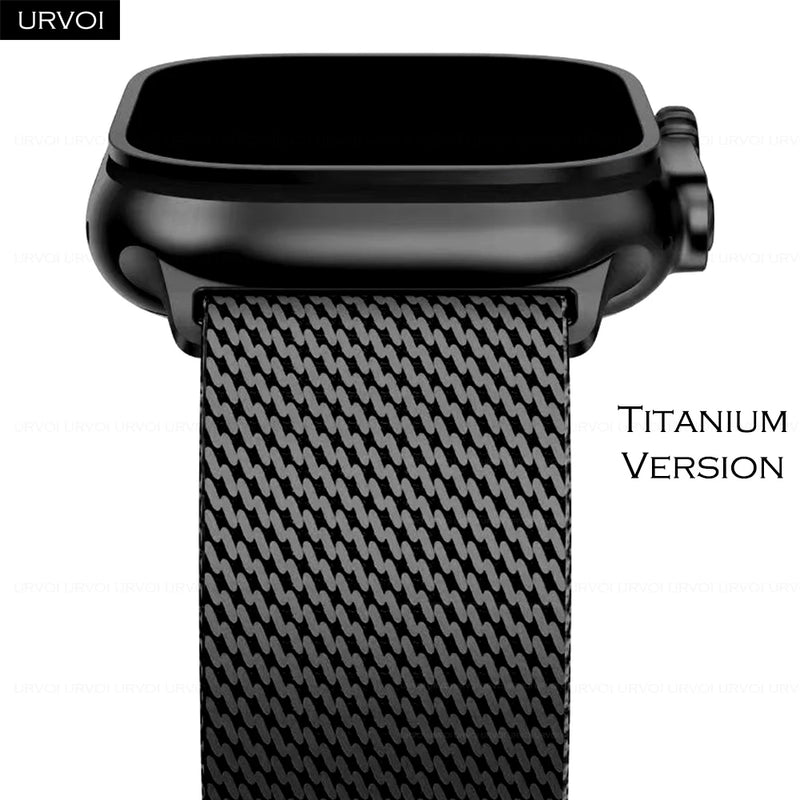 URVOI Titanium Milanese Loop for Apple Watch