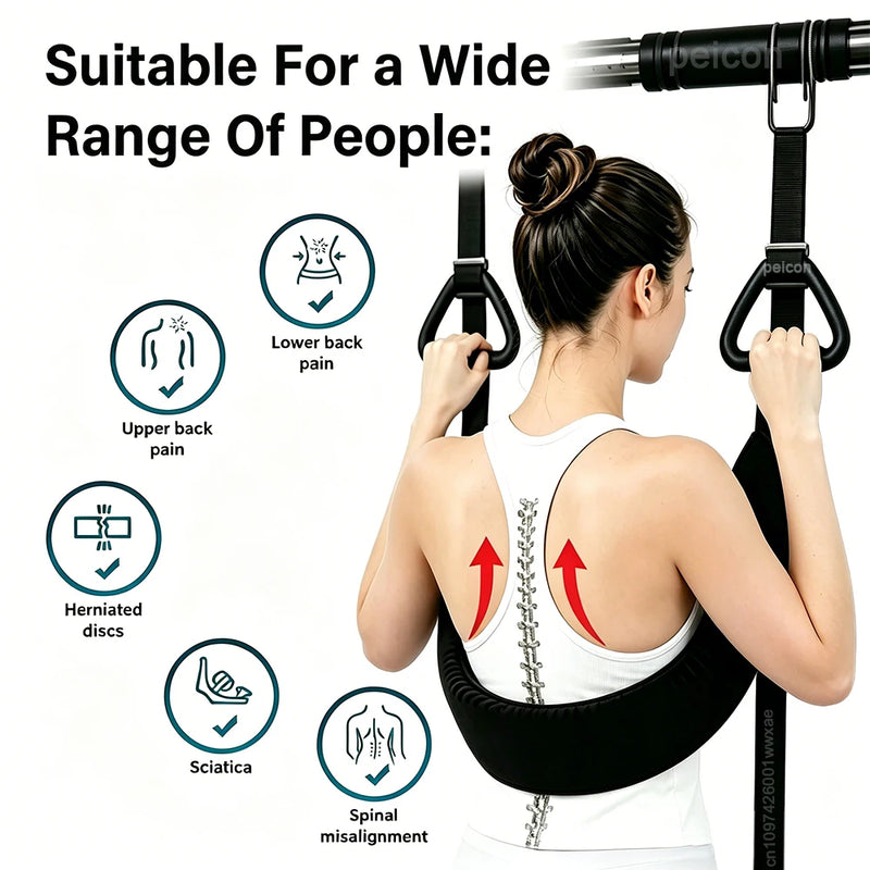 Portable Lumbar Traction Belt – Adjustable Waist & Back Support