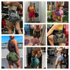 Seamless Tie Dye Push Up Yoga Shorts for Women: