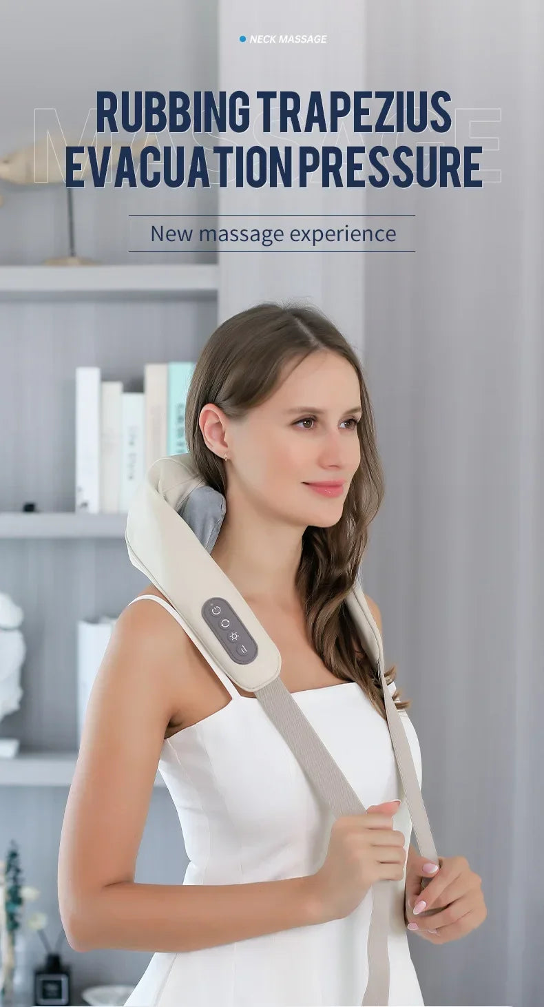 Wireless Neck & Back Massager – Deep Relief for Neck, Shoulder & Trapezius Tension