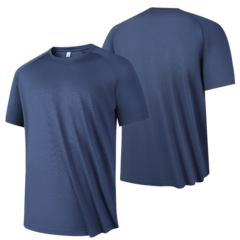 Men’s Breathable Quick-Dry Running Sports Fitness Short Sleeve T-Shirt
