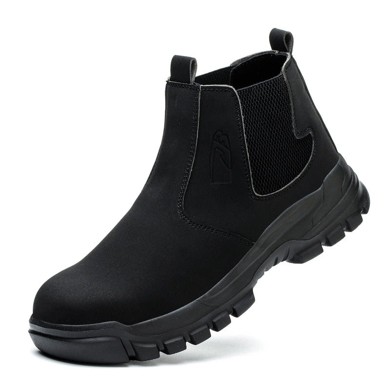 Men's Waterproof Steel Toe Safety Boots – Anti-Smash, Puncture-Resistant Work Shoes