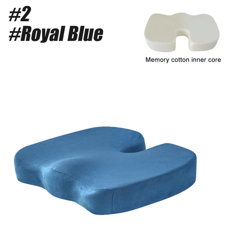 Orthopedic Memory Foam Seat Cushion – U-Shaped Comfort & Support