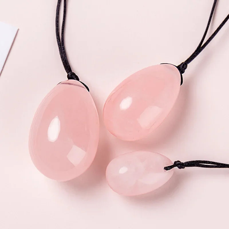 100% Pure Natural Quartz Yoni Egg Set Kegel Exerciser Balls