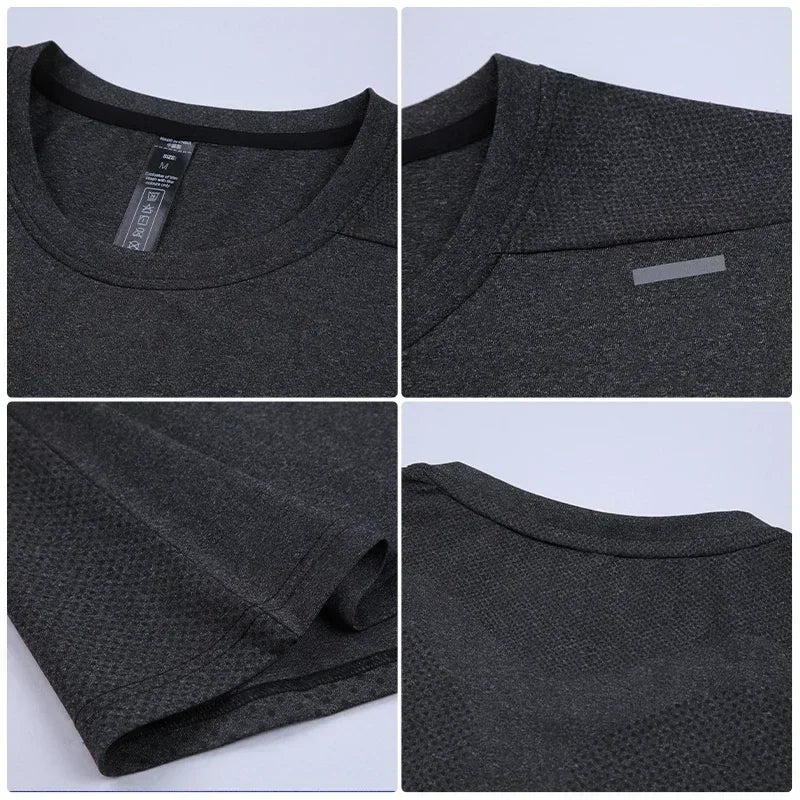 Men's Summer Loose Breathable Short Sleeve Outdoor Cycling Quick Dry Top