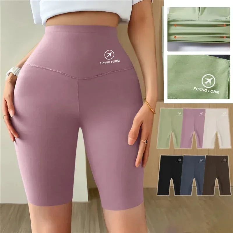 Women High-Waist Sports Shorts