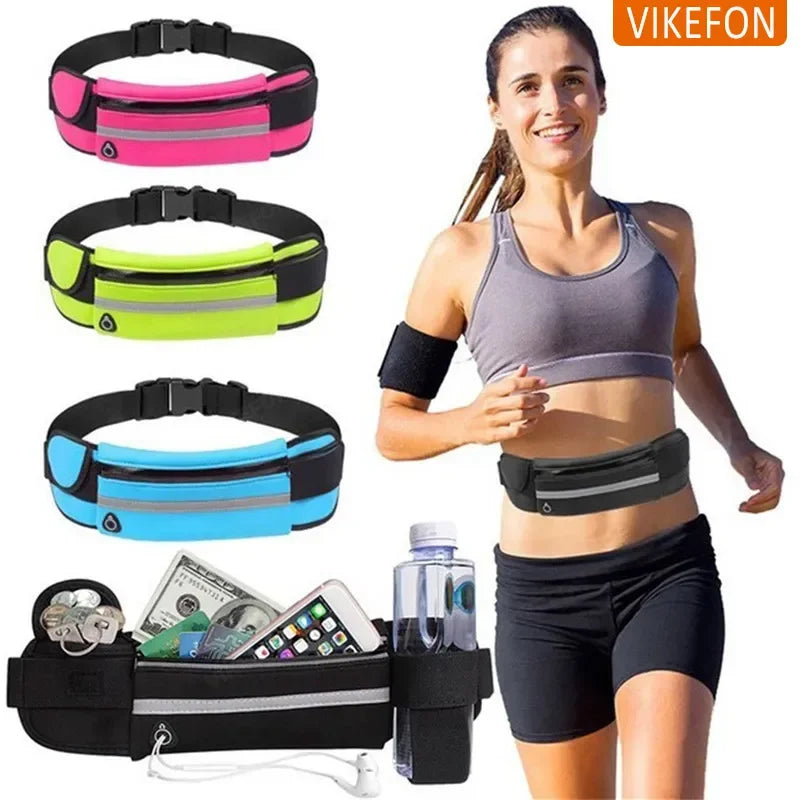 Waterproof Running Belt Waist Pack – Slim Sport Phone Pouch