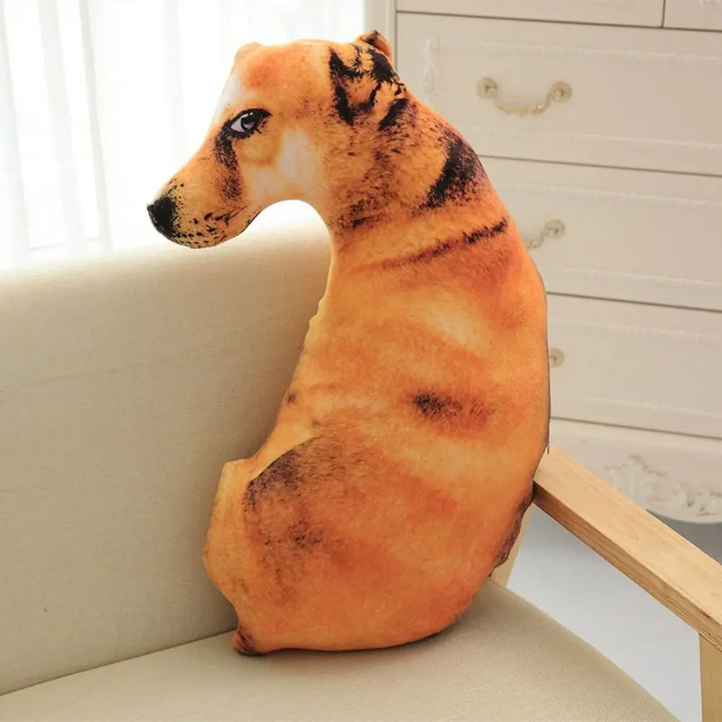 Soft Lifelike Animal Throw Pillow