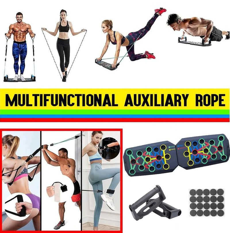 Push-up Board Set Portable Multifunctional Push-up Bar Foldable Fitness Equipment For Chest Abdomen Arms/Back Training