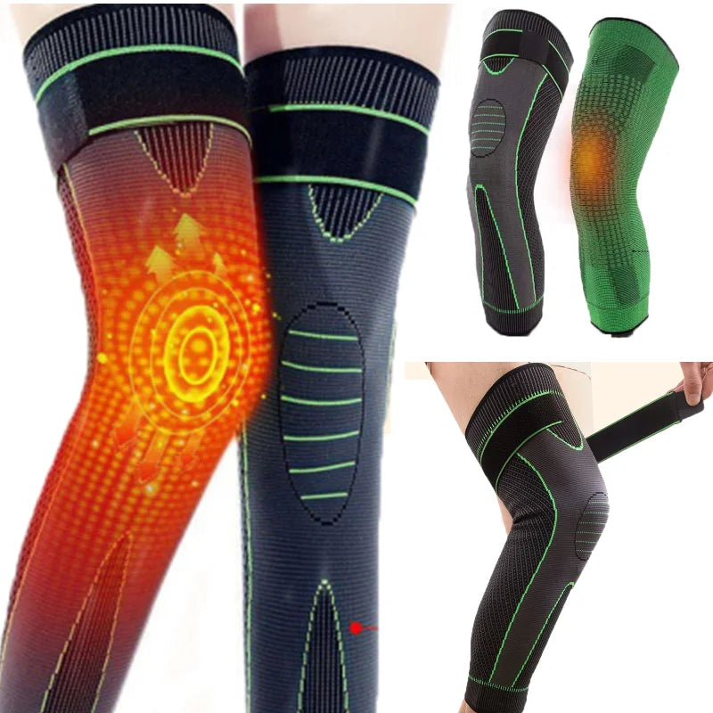 Self-Heating Knee Brace with Mugwort Warmth – Long Knee Support