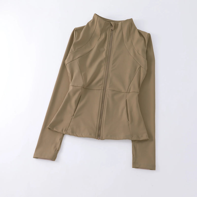 Women’s Yoga Windbreaker Jacket – Long Sleeve Running & Workout Top