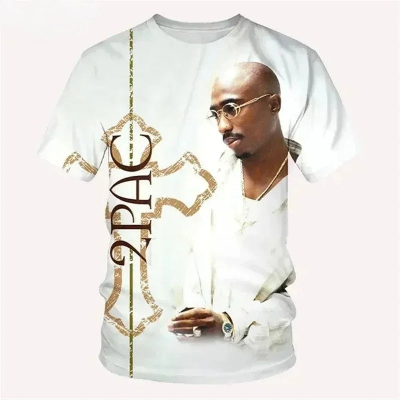 Men’s 2Pac Graphic T-Shirt Style - Yellow Band