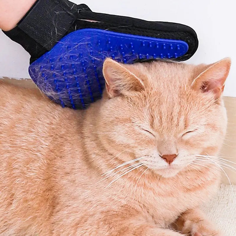 Pet Hair Remover Gloves – Silicone Dog & Cat Grooming and Bathing Mitts