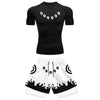 Men's Anime Quick-Dry Fitness Compression Shirt & Gym Shorts