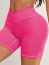Women V Cross Waist Yoga Shorts