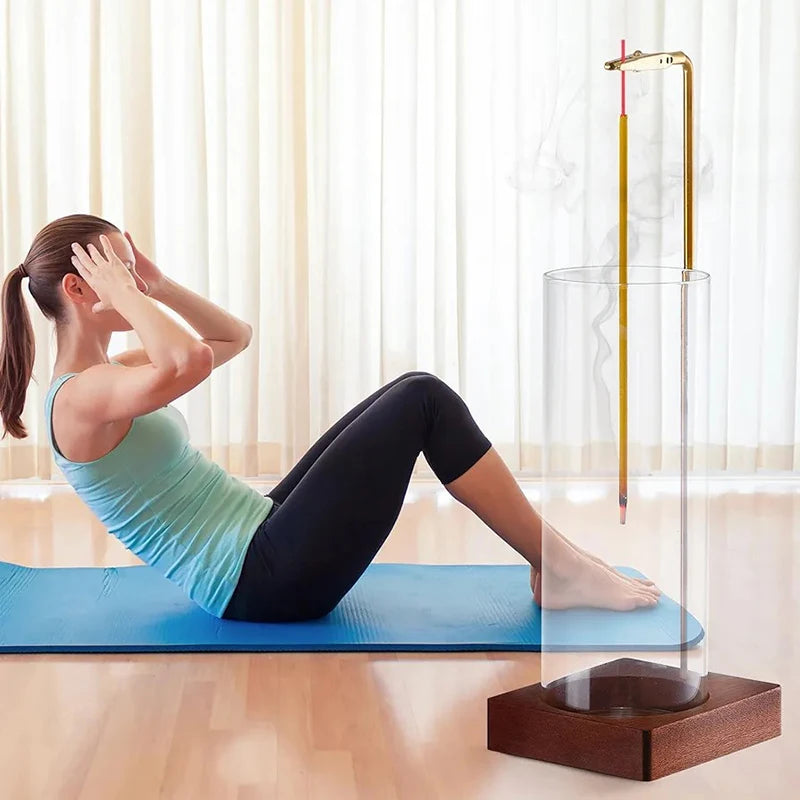 Incense Holder with Removable Glass Ash Catcher